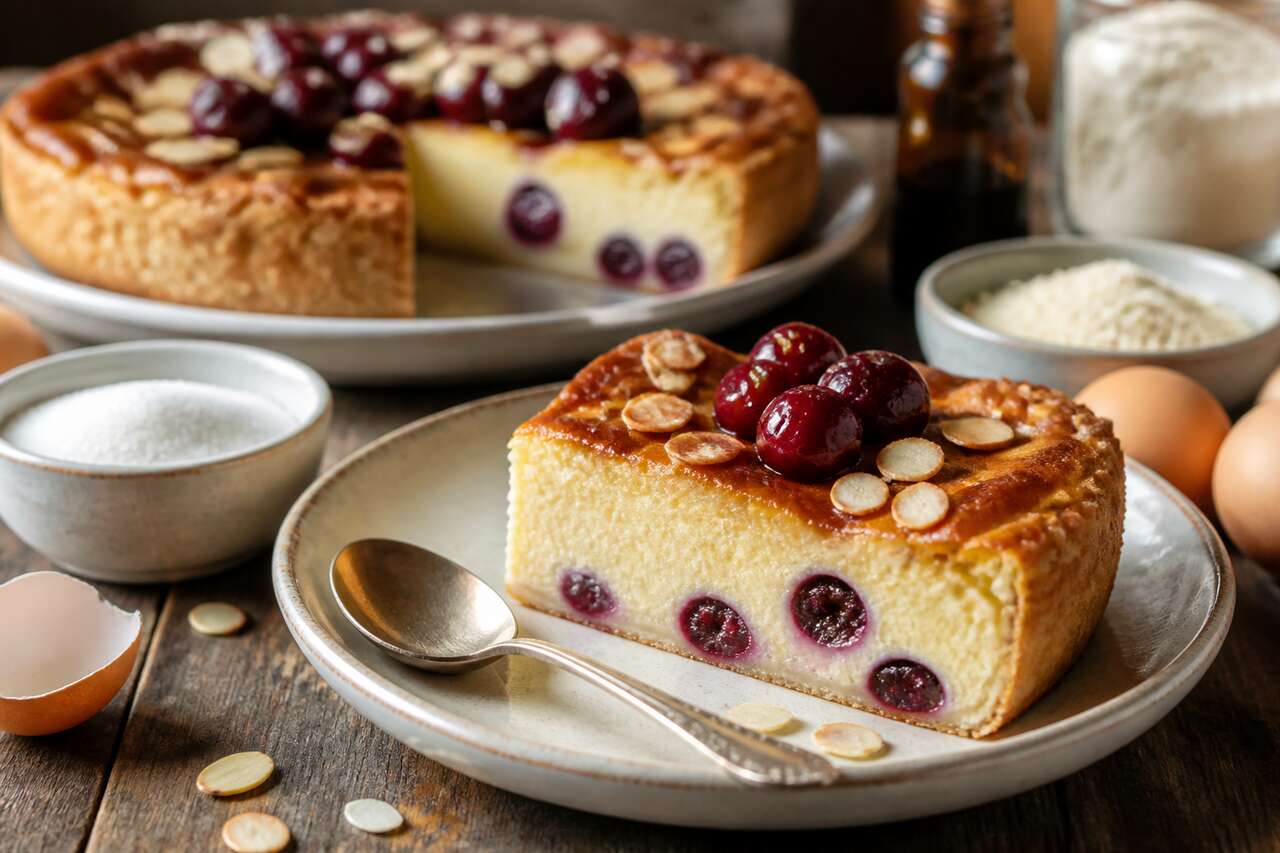 Flan amandine aux cerises : recette gourmande et facile