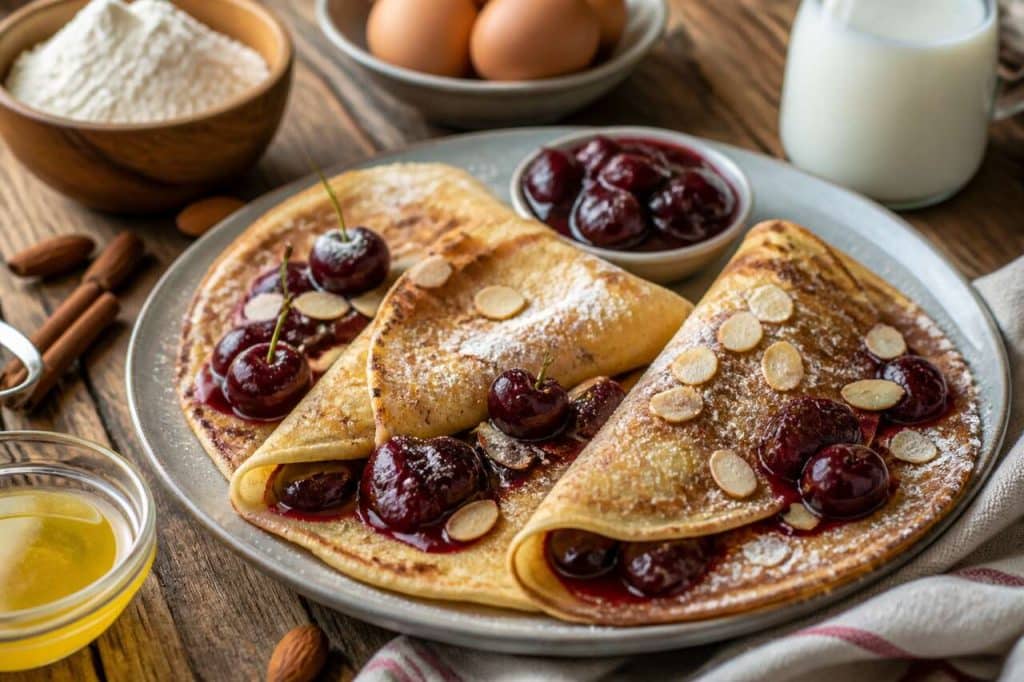 Recette des crêpes alsaciennes aux cerises