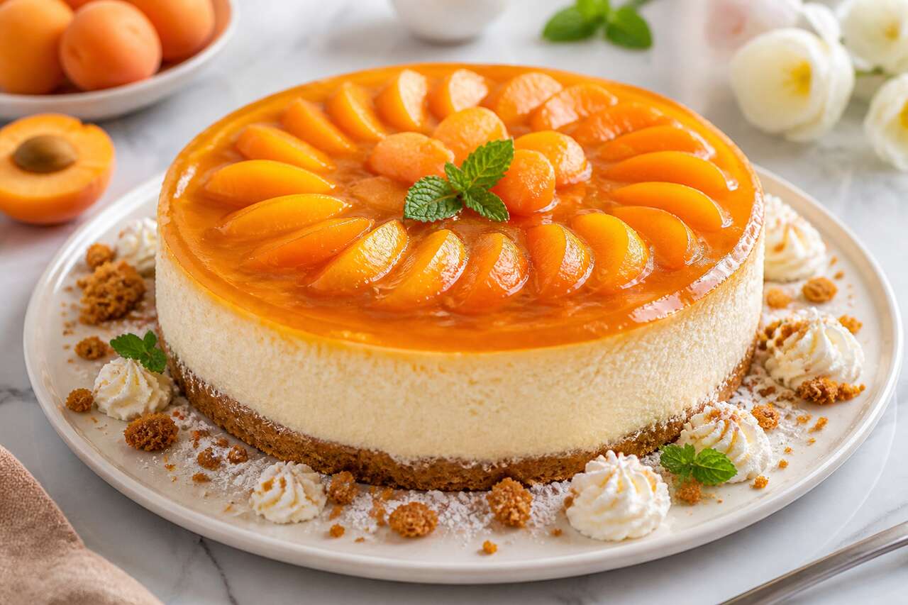Cheesecake aux abricots : recette gourmande et facile