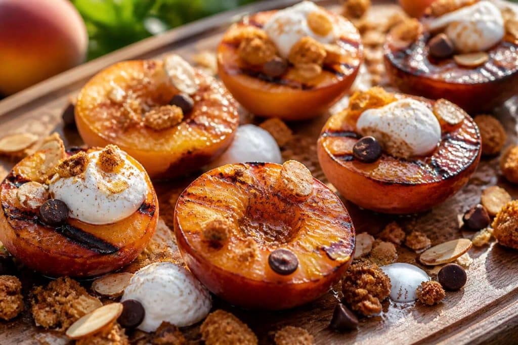 Pêches grillées au barbecue : recette estivale facile