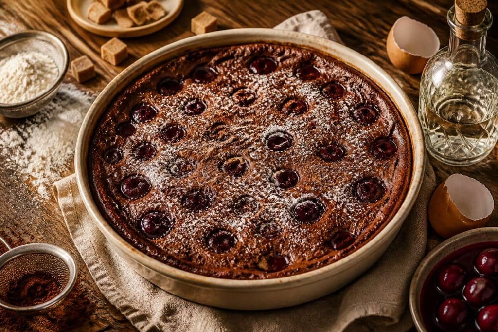 Clafoutis aux cerises et cacao : recette gourmande