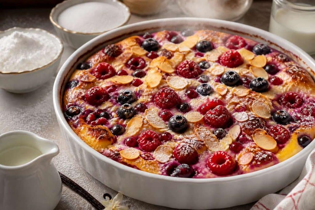 Recette du gratin de fruits rouges
