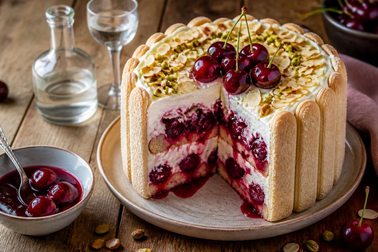Recette de charlotte aux cerises : un dessert fruité et savoureux