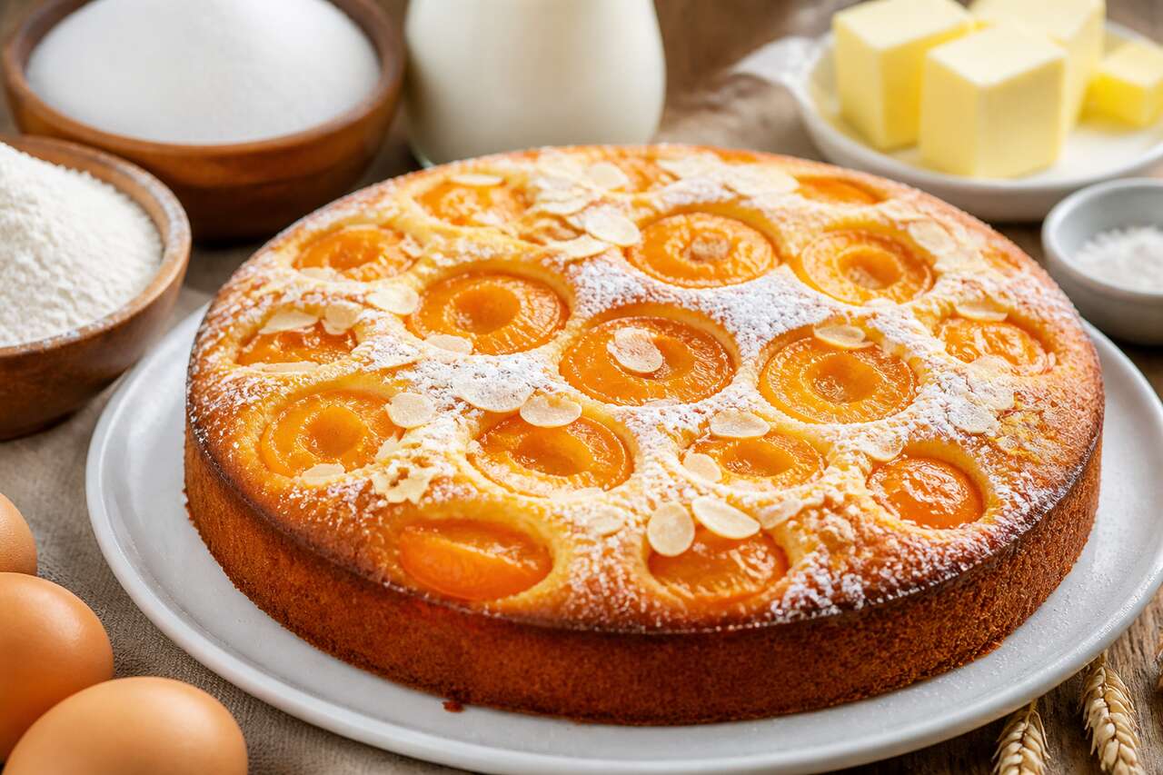 Gâteau aux abricots et sucre vanillé : recette facile et délicieuse