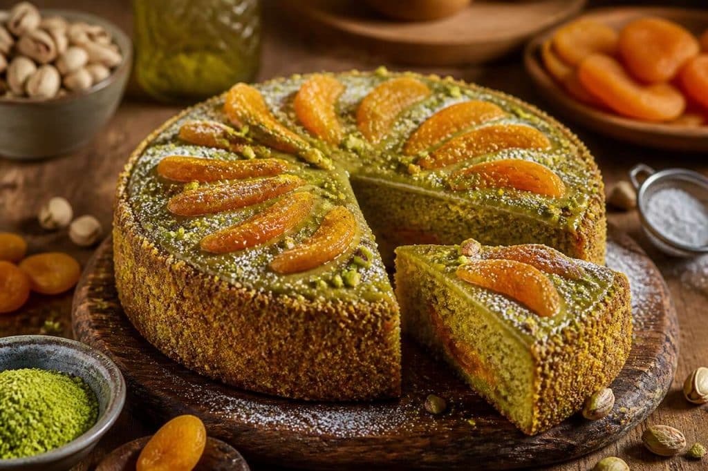 Recette du moelleux aux pistaches et abricots