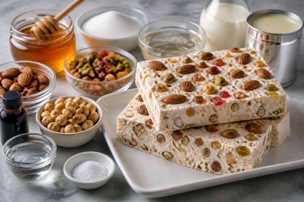 Recette du nougat glacé maison