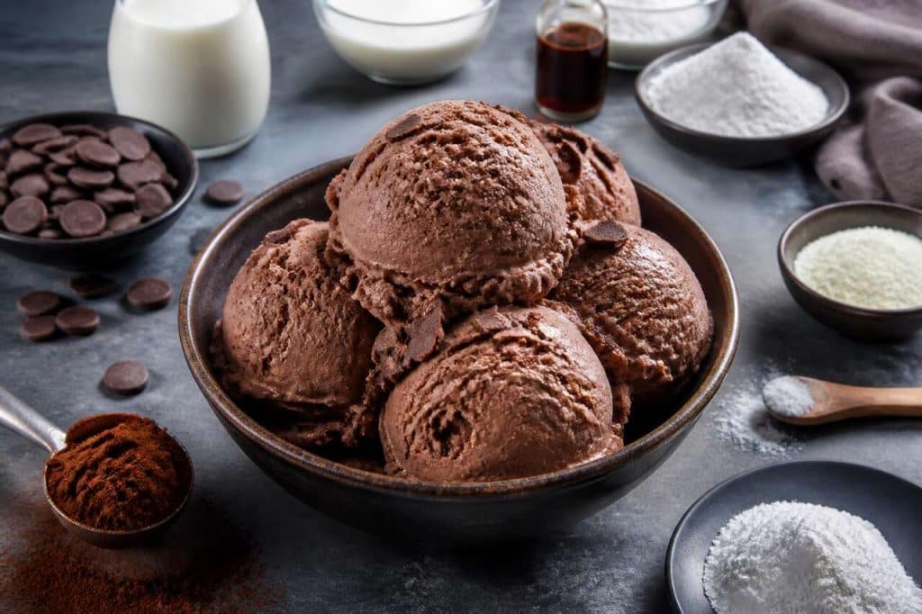 Recette de glace au chocolat maison