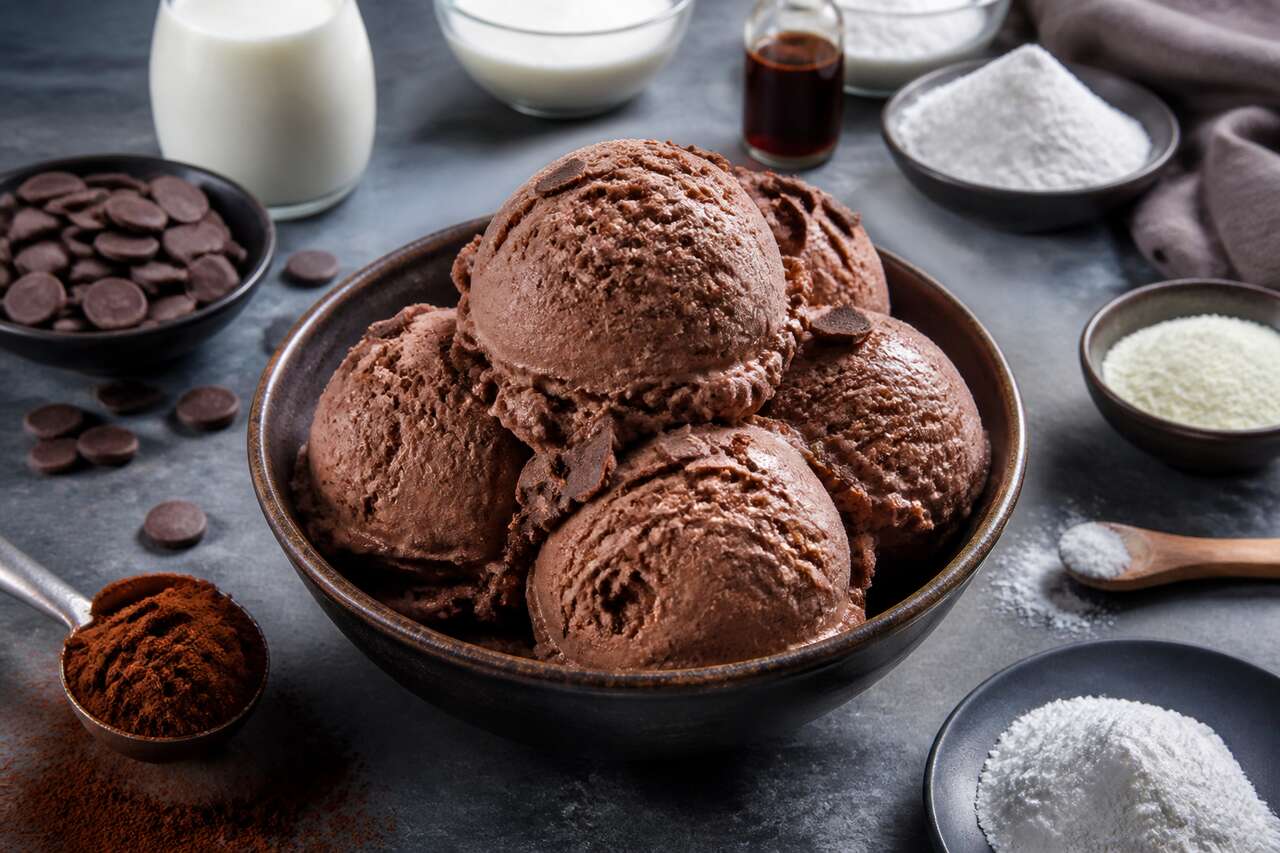 Recette de glace au chocolat maison