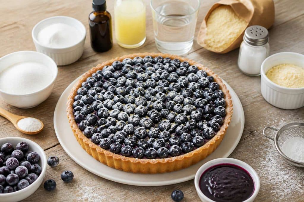 Recette de tarte aux myrtilles