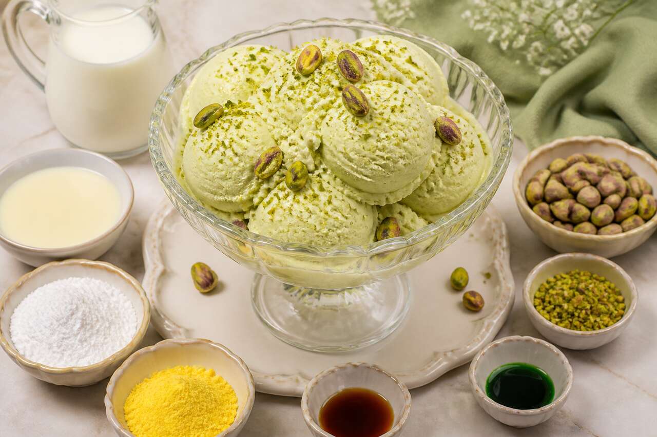 Recette de glace à la pistache maison