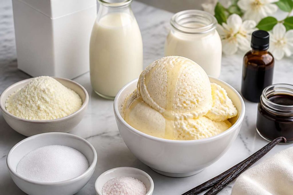 Recette de glace à la vanille maison
