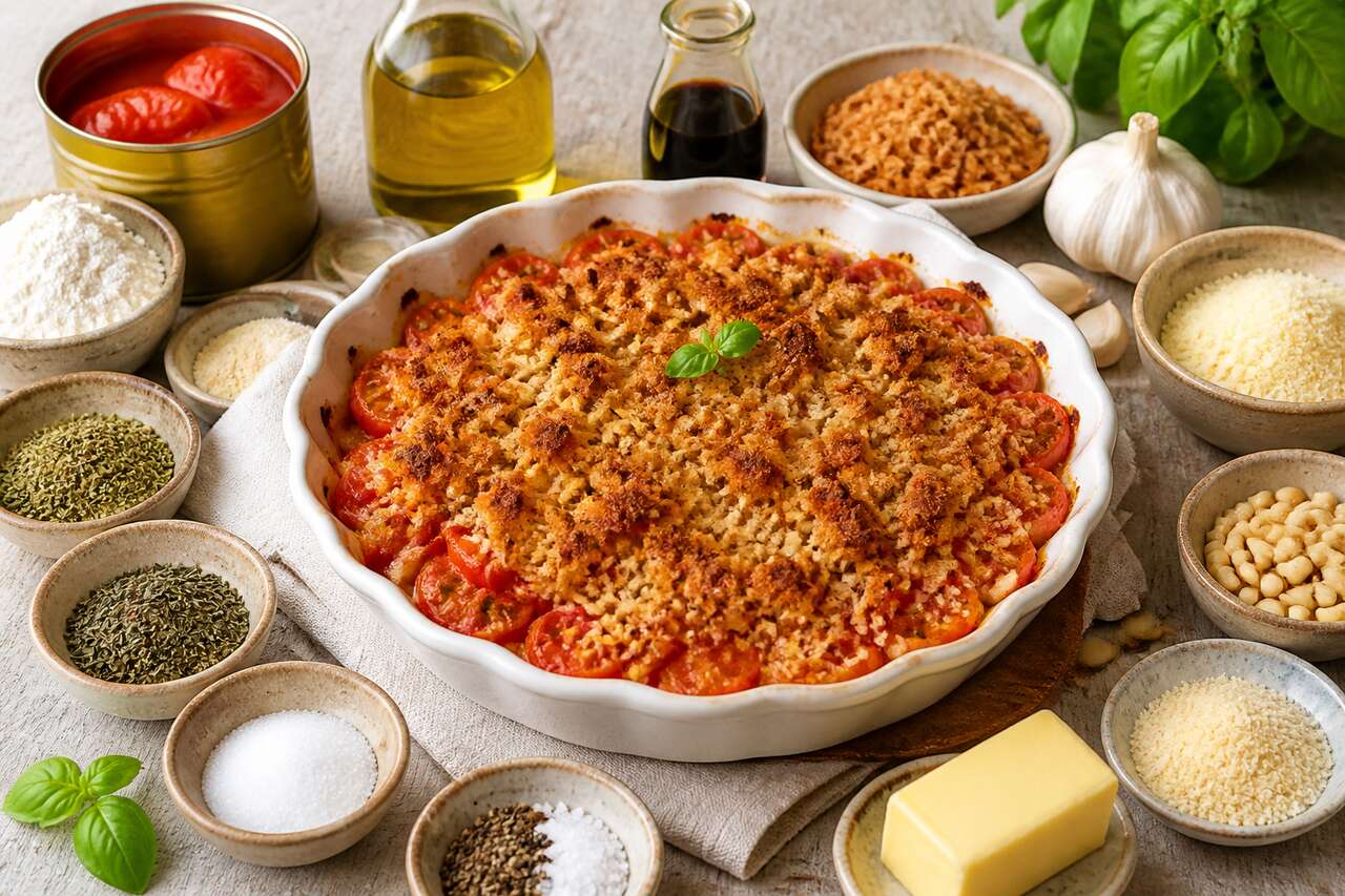 Crumble aux tomates cerises : recette facile et savoureuse