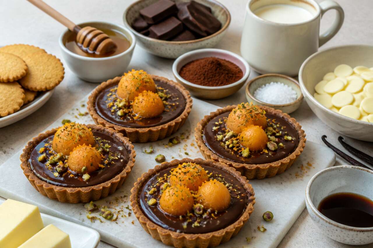 Tartelettes chocolat et melon : la recette gourmande