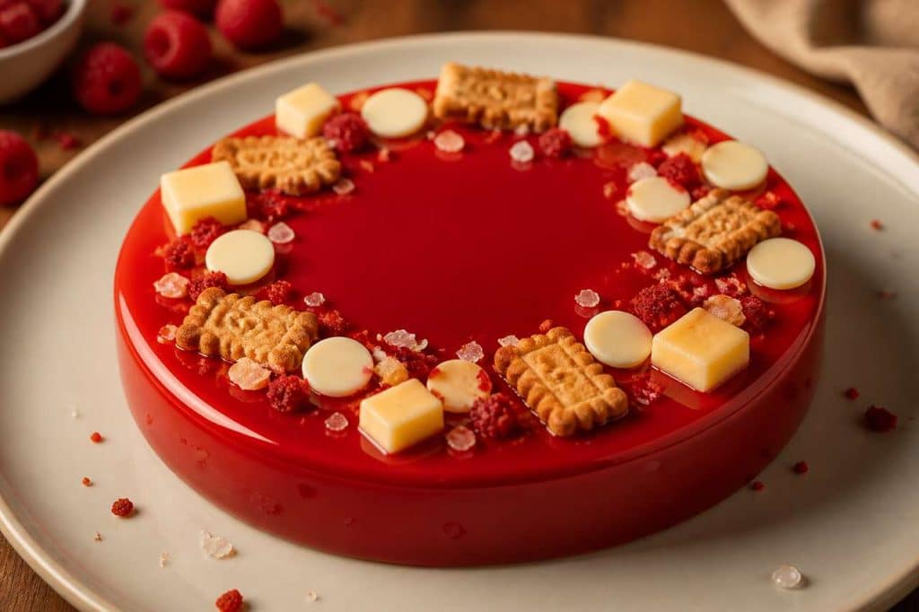 Recette de la framboise de Christophe Adam
