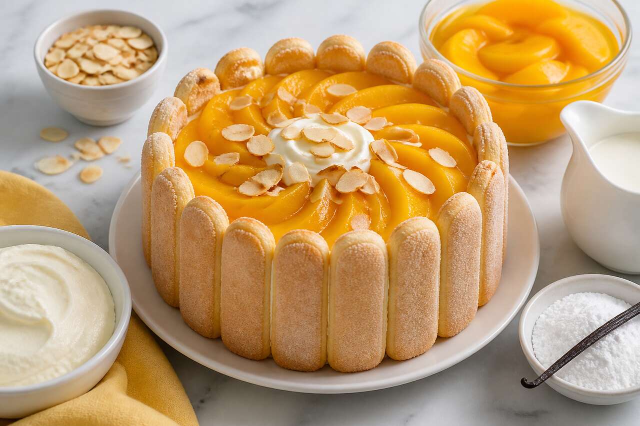 Recette de charlotte aux pêches