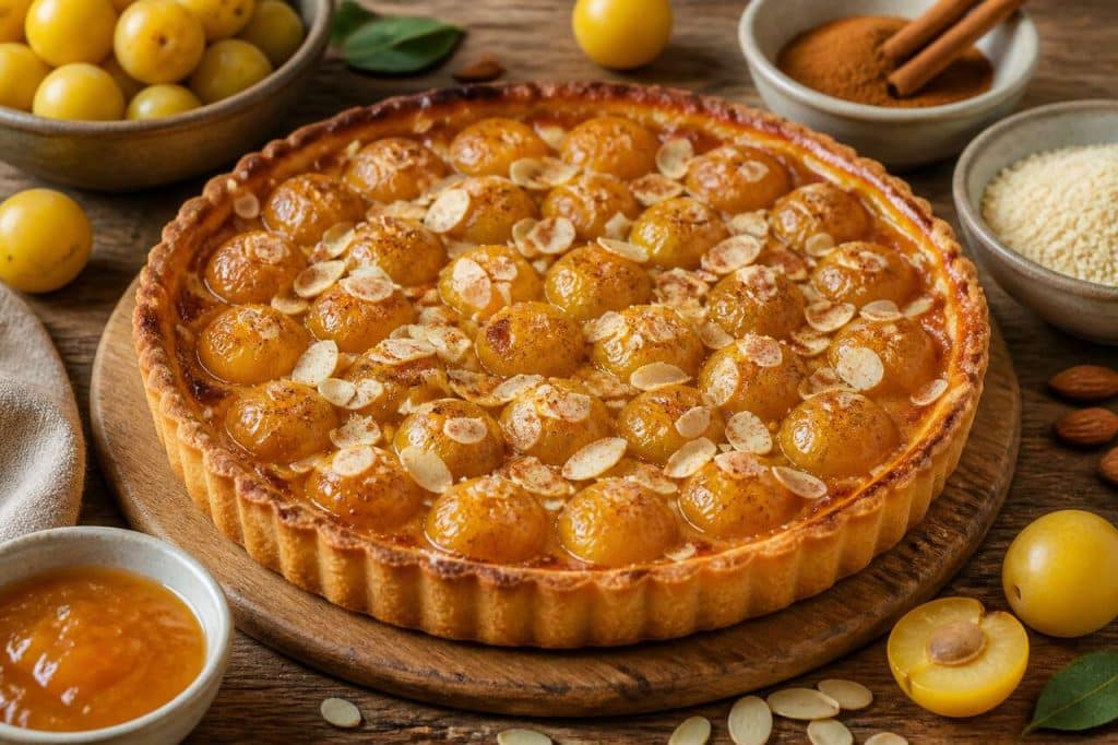 Recette de tarte rustique aux mirabelles