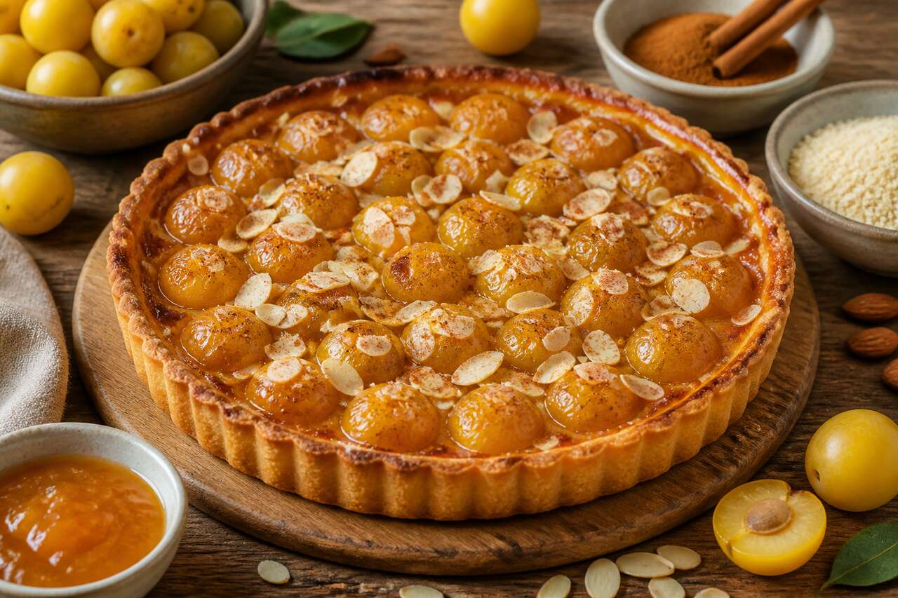 Recette de tarte rustique aux mirabelles