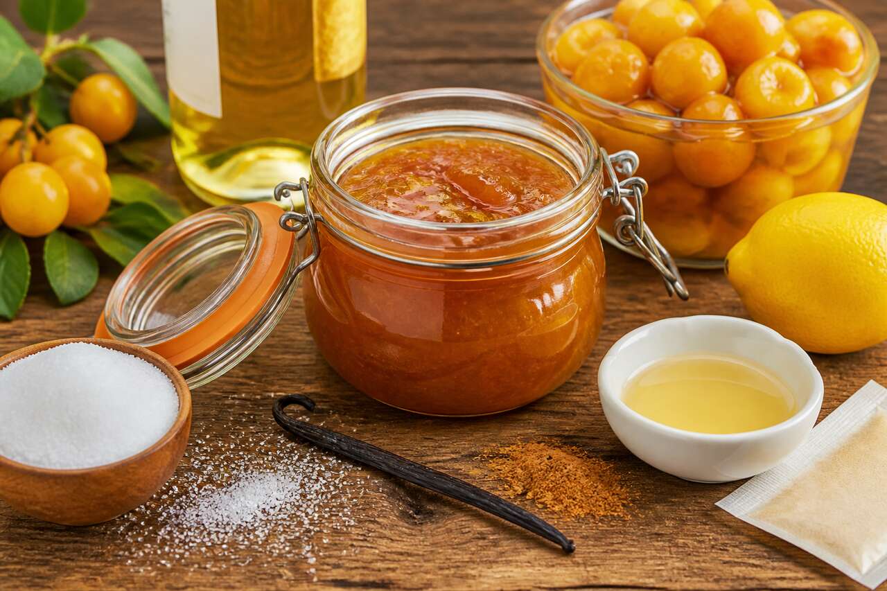 Recette de confiture de mirabelles au vin blanc