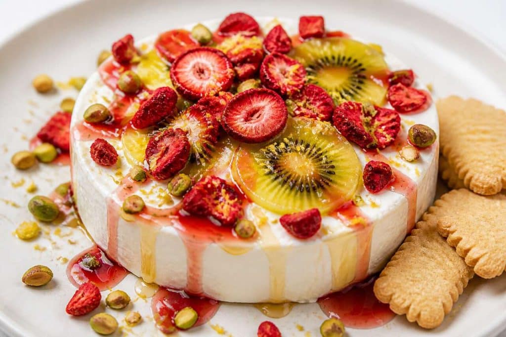 Crème de chèvre aux fraises et kiwis : recette fraîche et fruitée