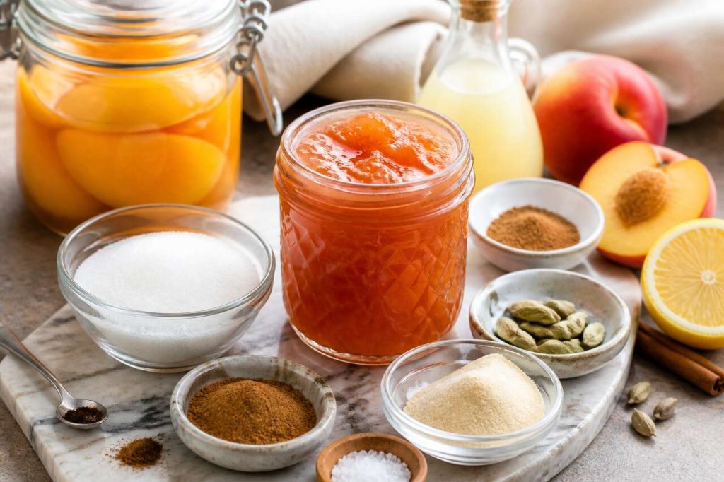 Confiture de pêches aux épices : recette gourmande