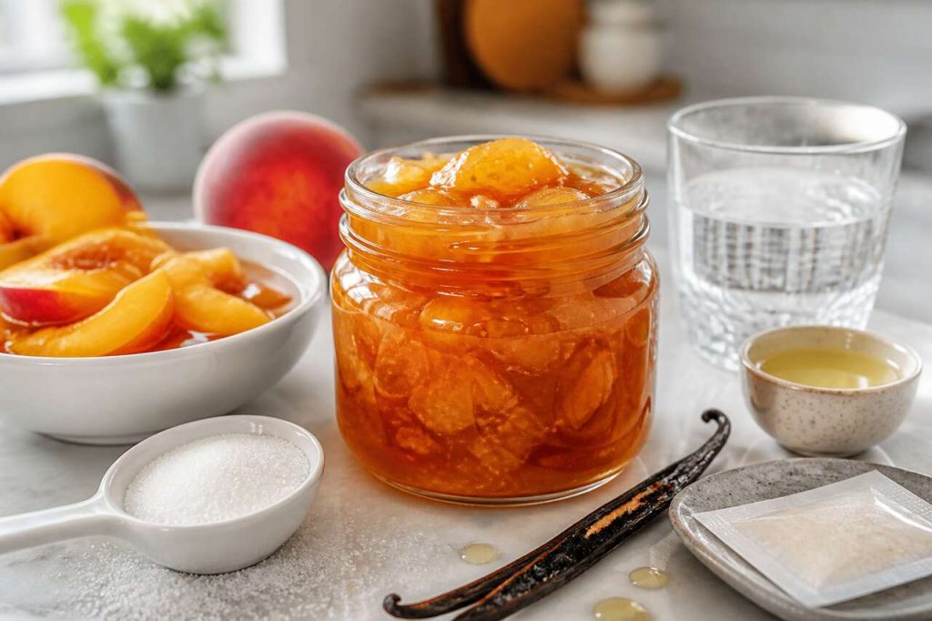 Confiture pêche vanille maison : recette facile et savoureuse