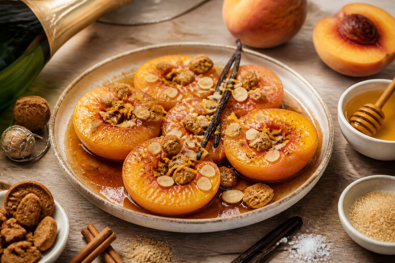 Pêches au cidre : recette gourmande et facile