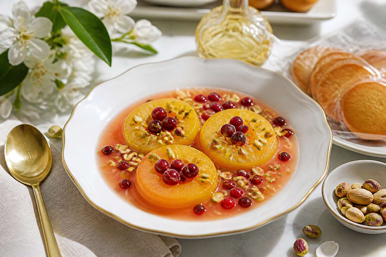 Soupe de pêches et groseilles : recette estivale rafraîchissante