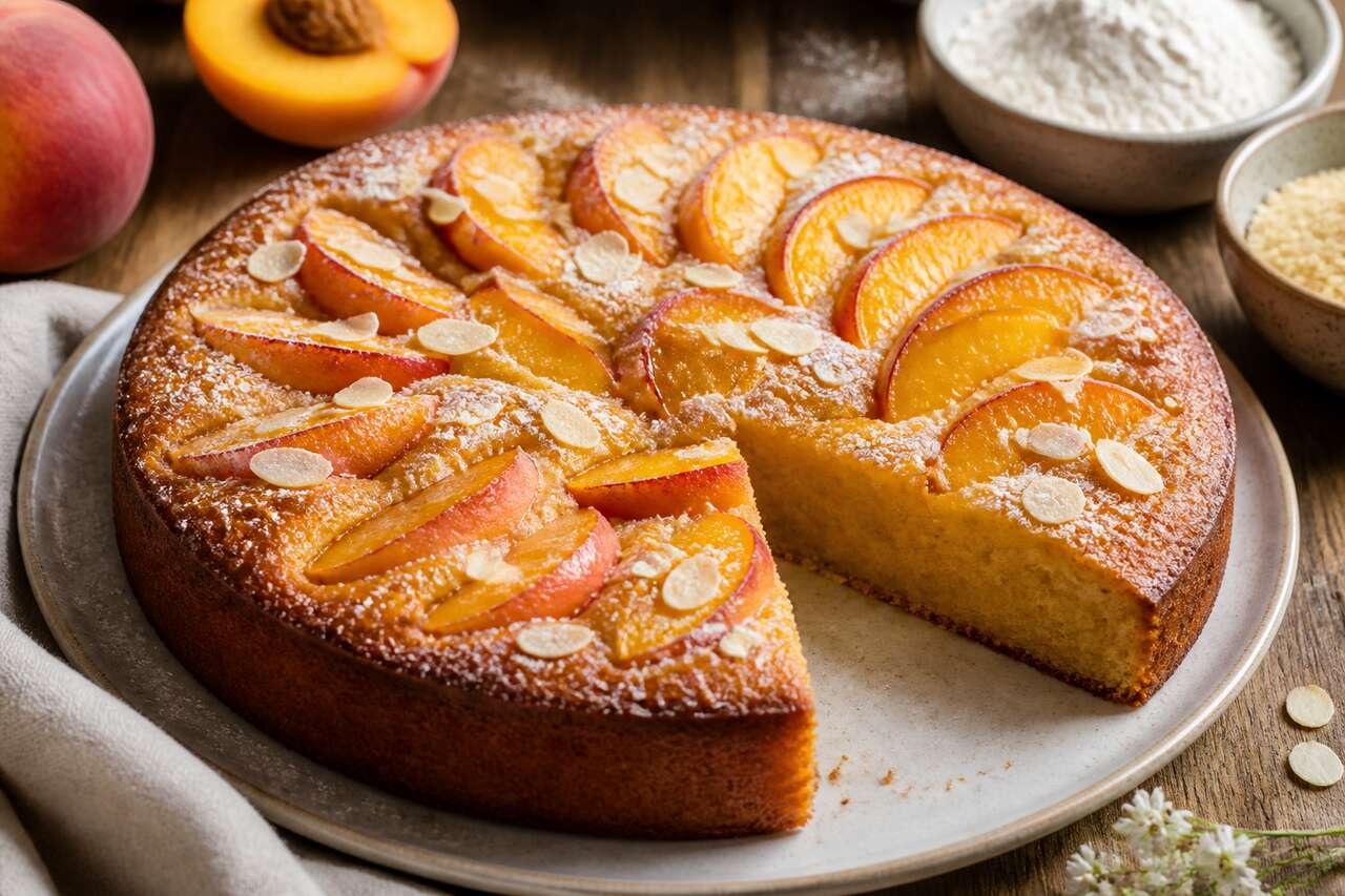 Recette du moelleux aux pêches fondant et facile
