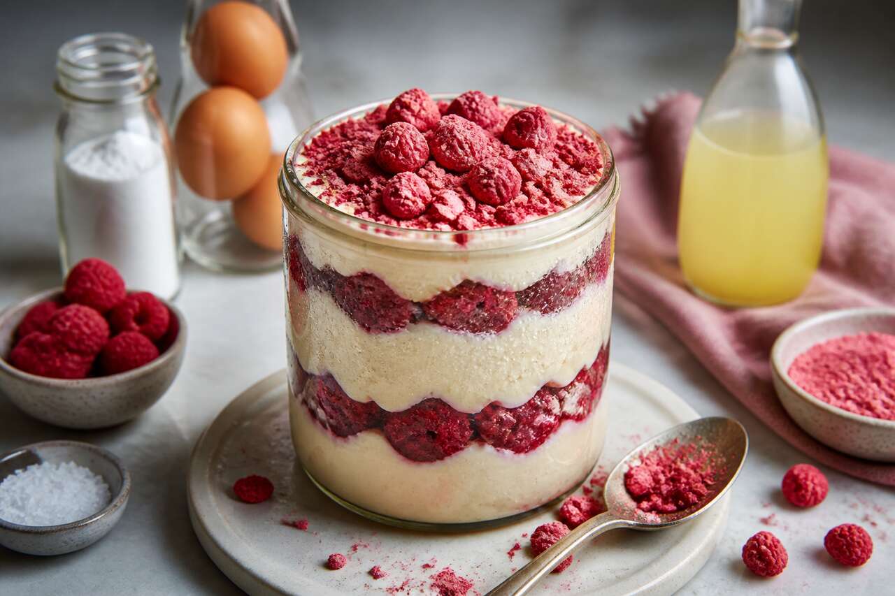 Recette du tiramisu aux framboises