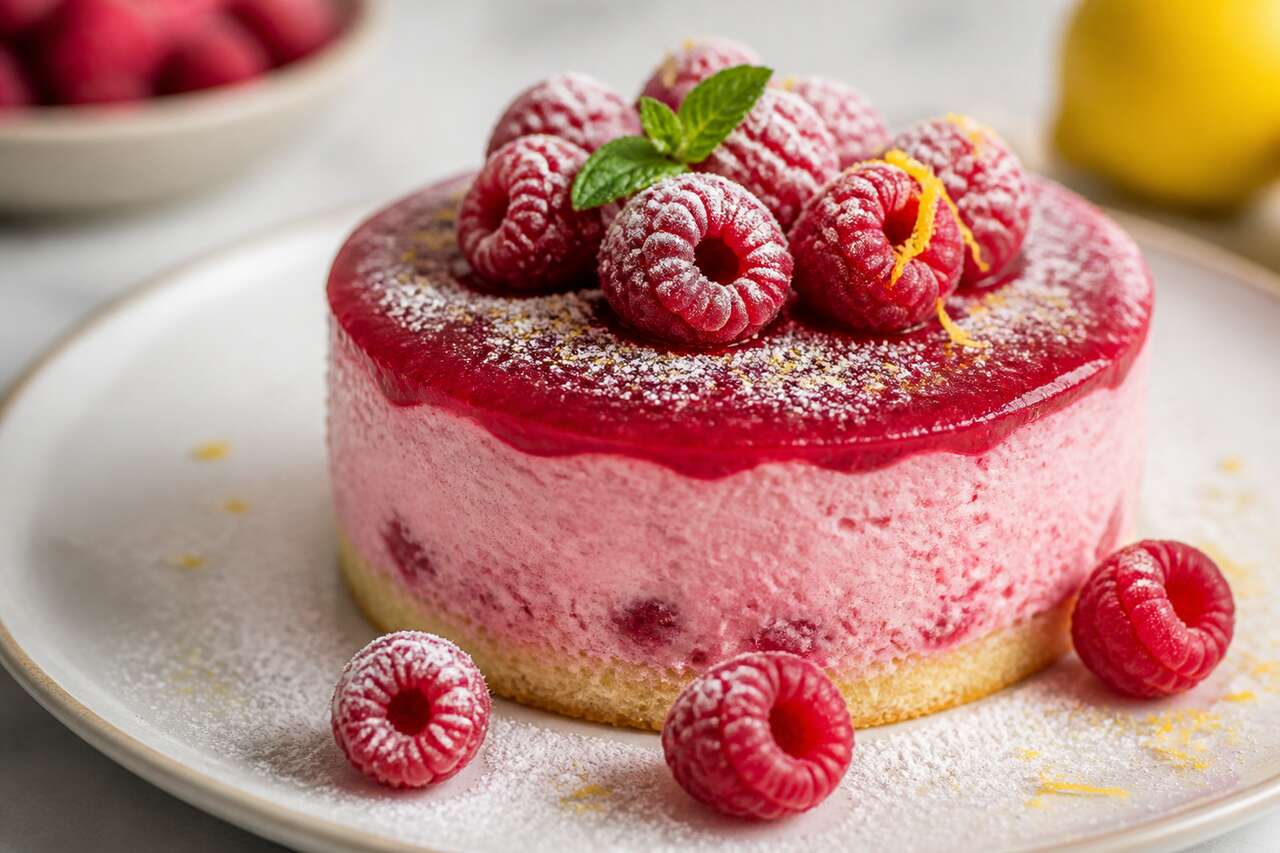 Mousse aux framboises et génoises : recette gourmande
