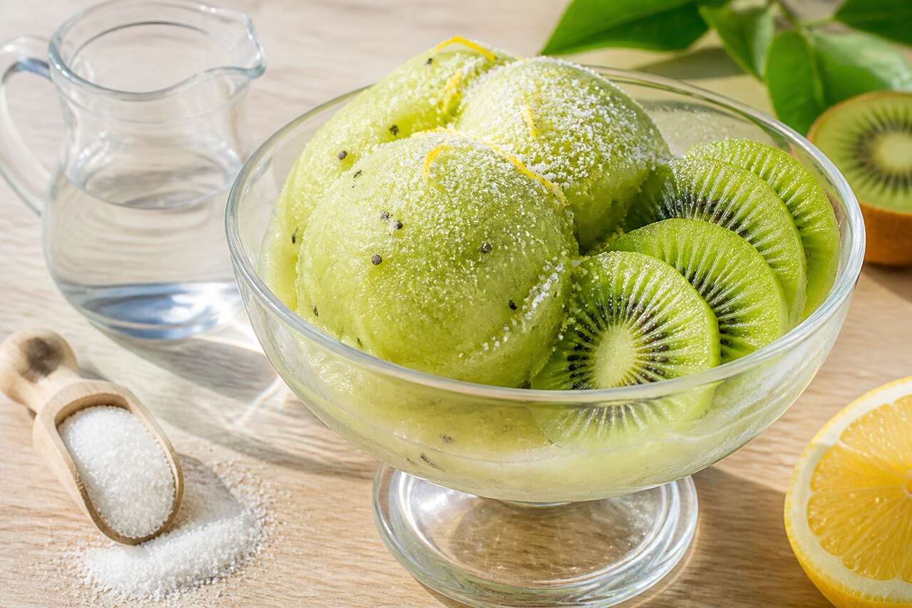 Sorbet aux kiwis : recette rafraîchissante et facile