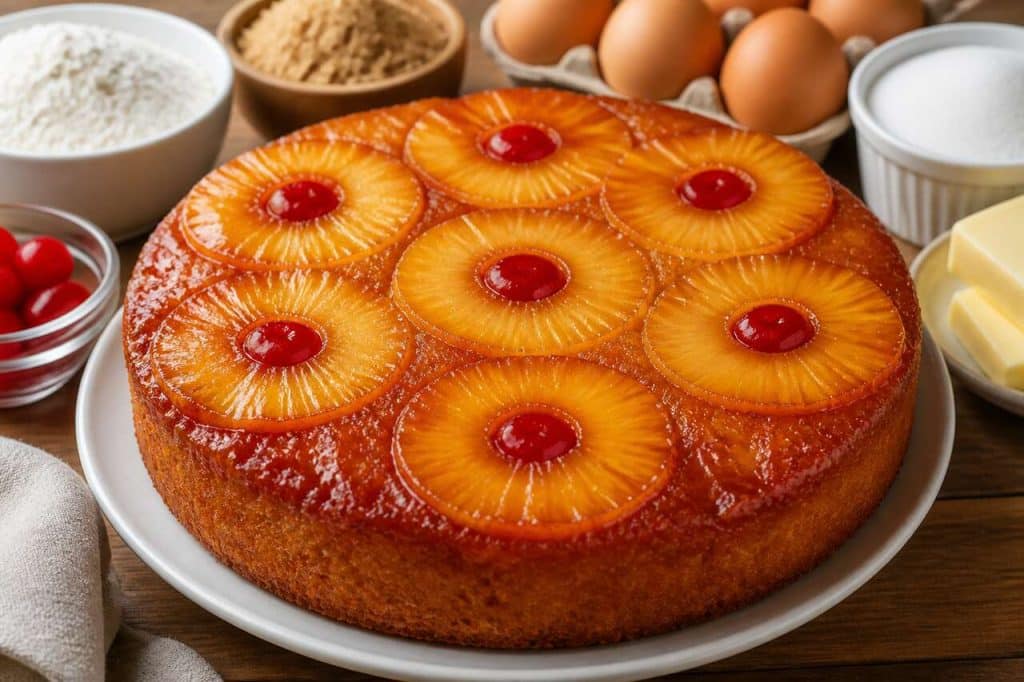 Recette du gâteau renversé à l'ananas