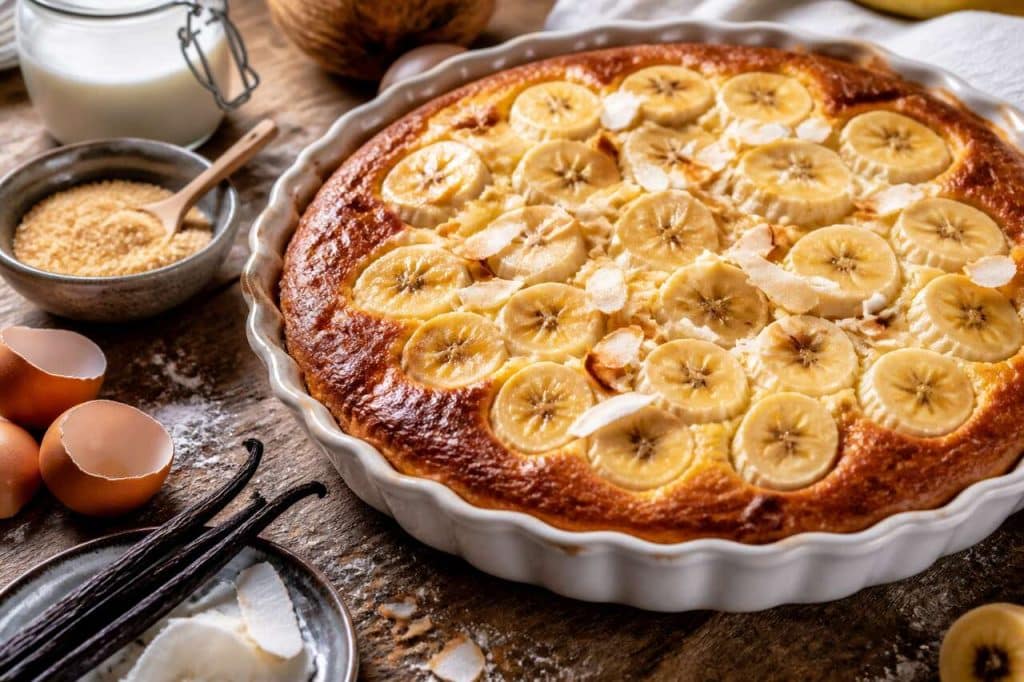 Clafoutis banane coco : une recette exotique