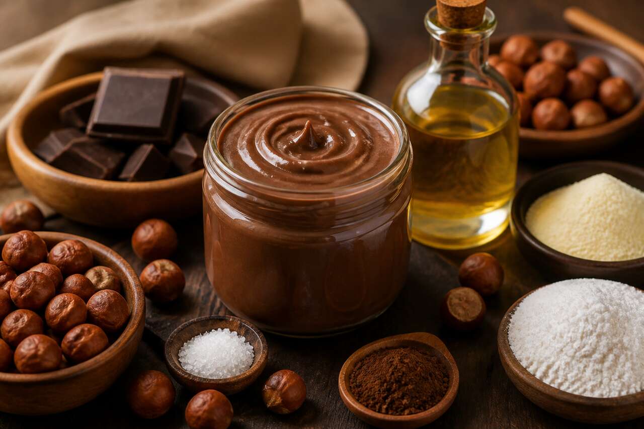 Recette de pâte à tartiner aux noisettes maison