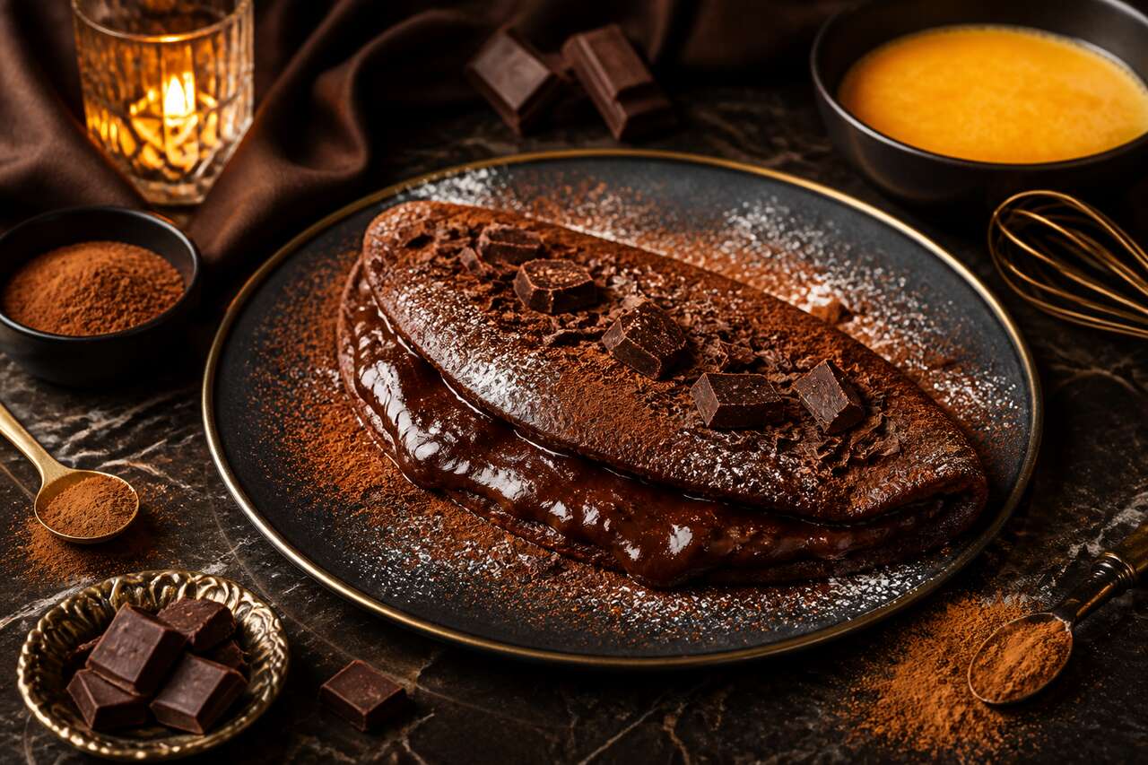 Omelette au chocolat et à la cannelle : recette gourmande
