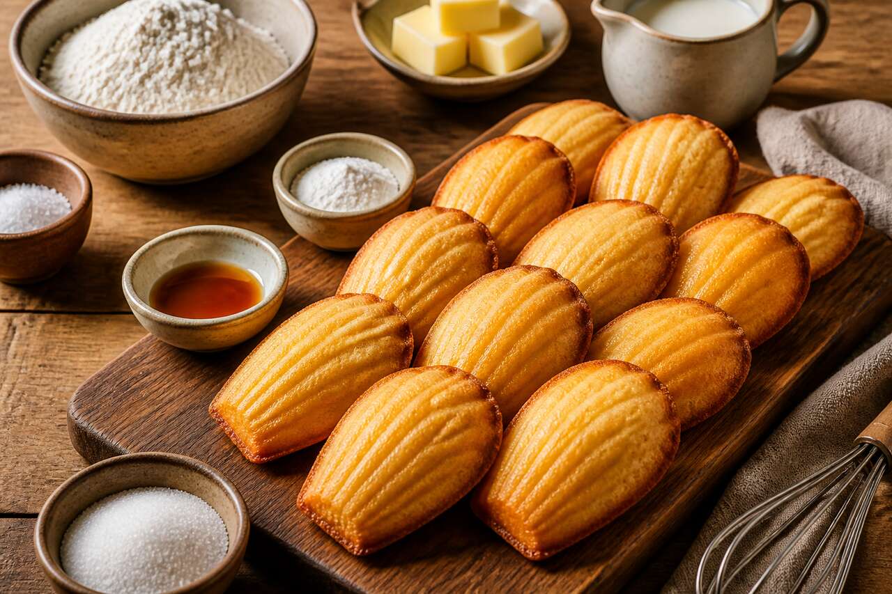 Recette de madeleines au miel moelleuses