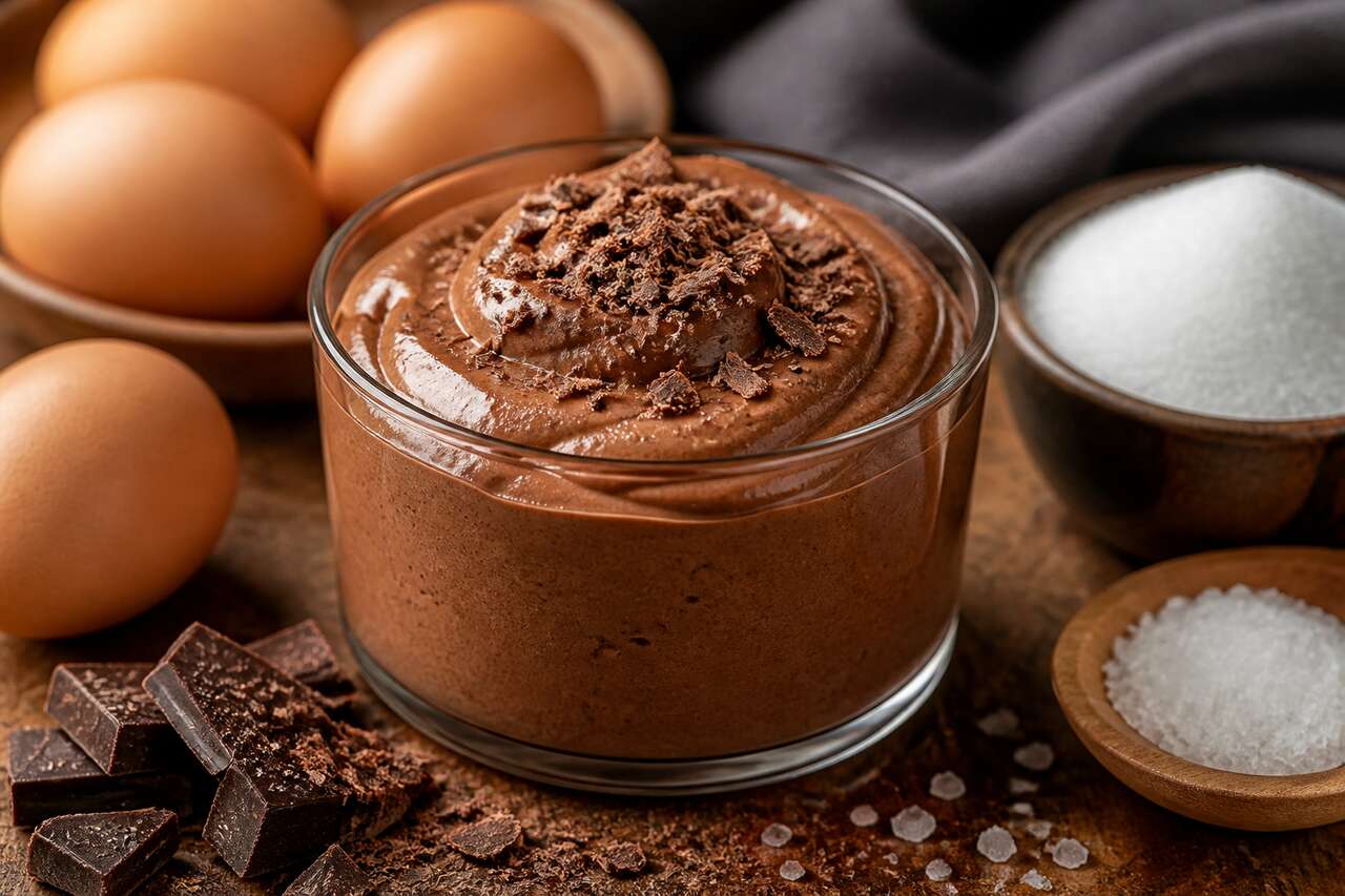 Recette de mousse au chocolat facile et onctueuse