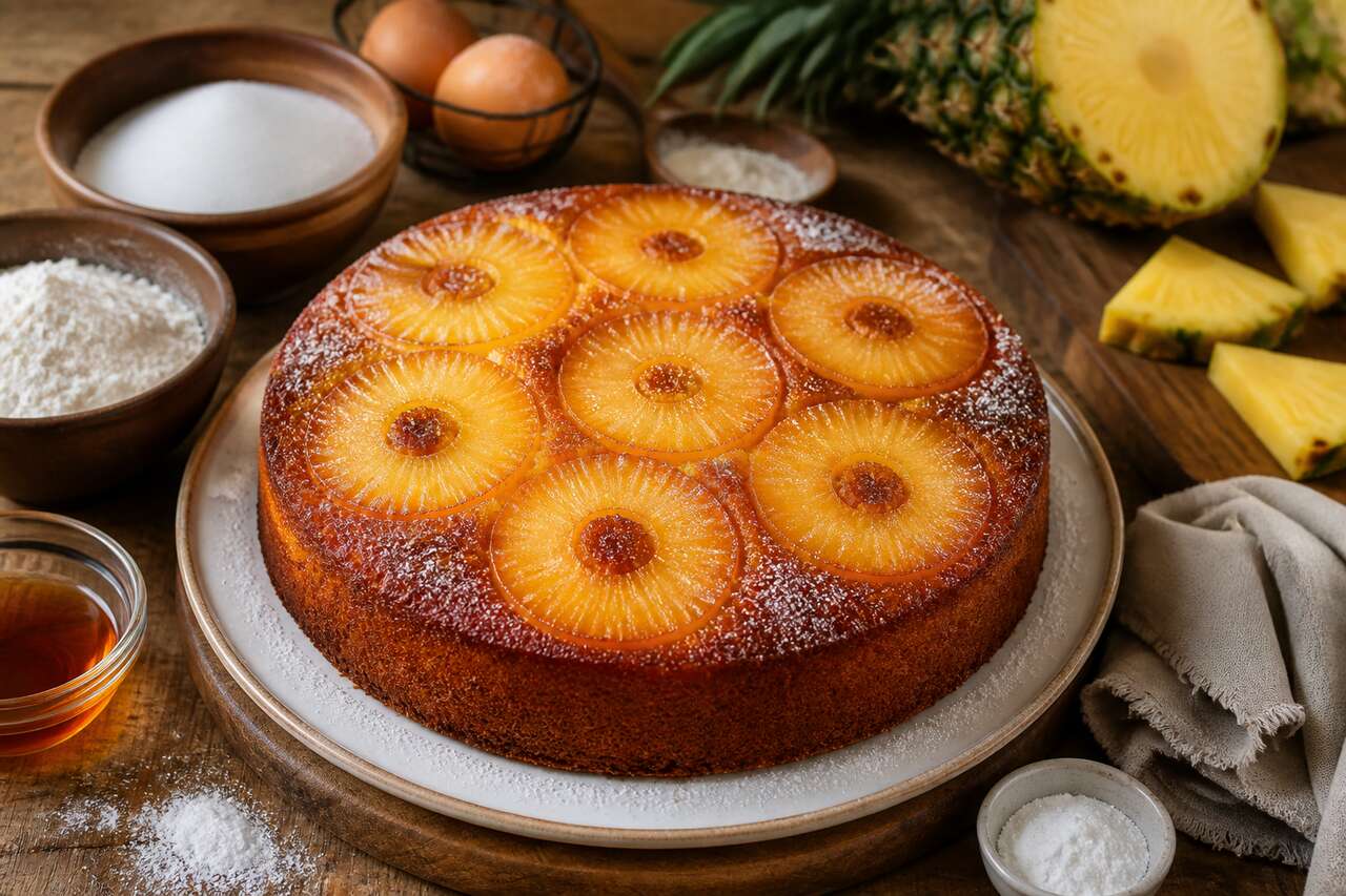 Gâteau à l'ananas : recette facile et savoureuse