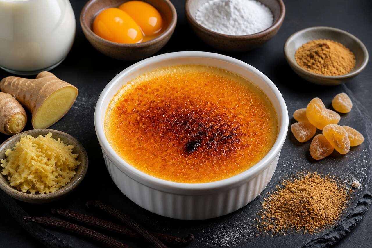 Crème brûlée au gingembre : recette gourmande et originale