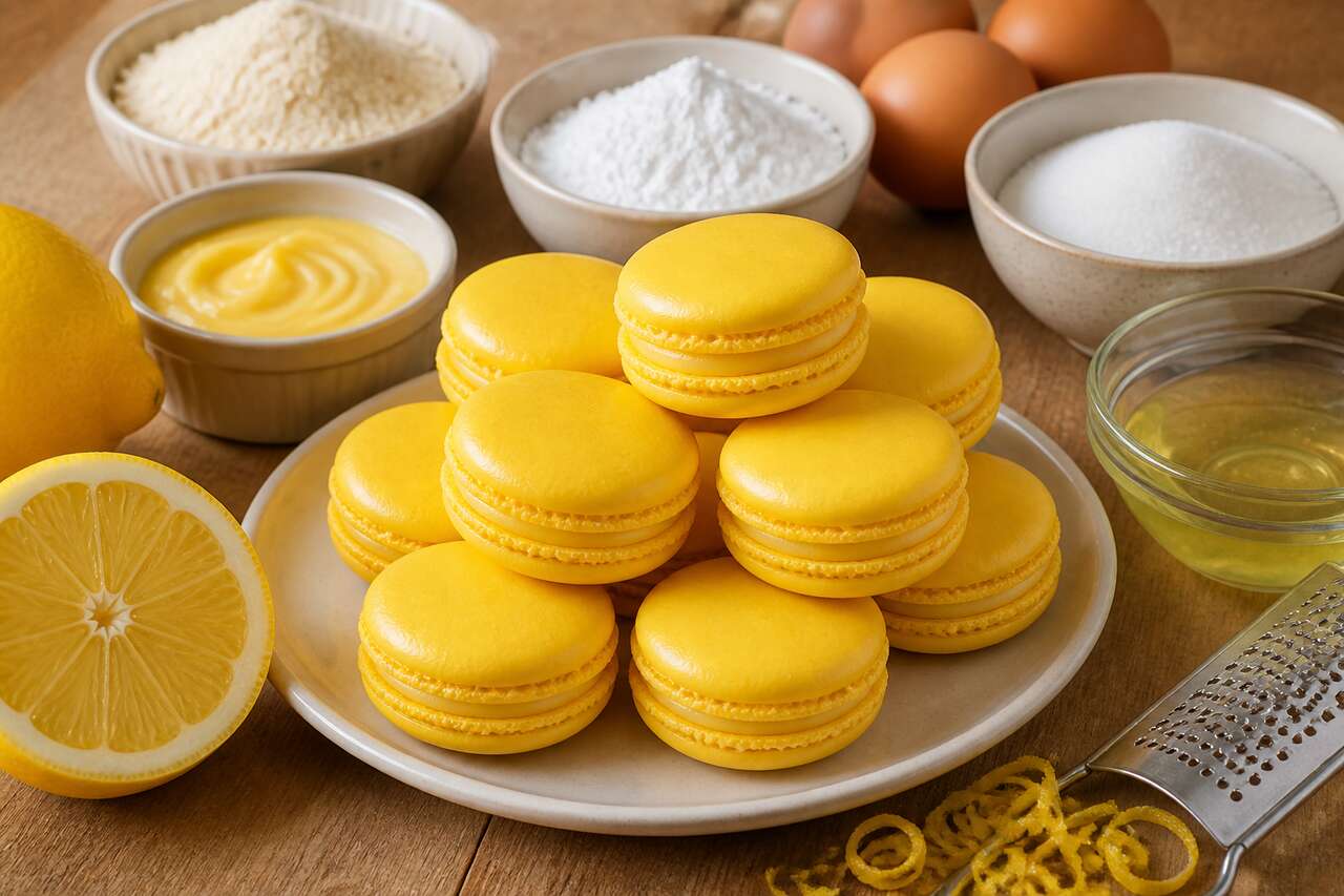 Recette de macarons au citron