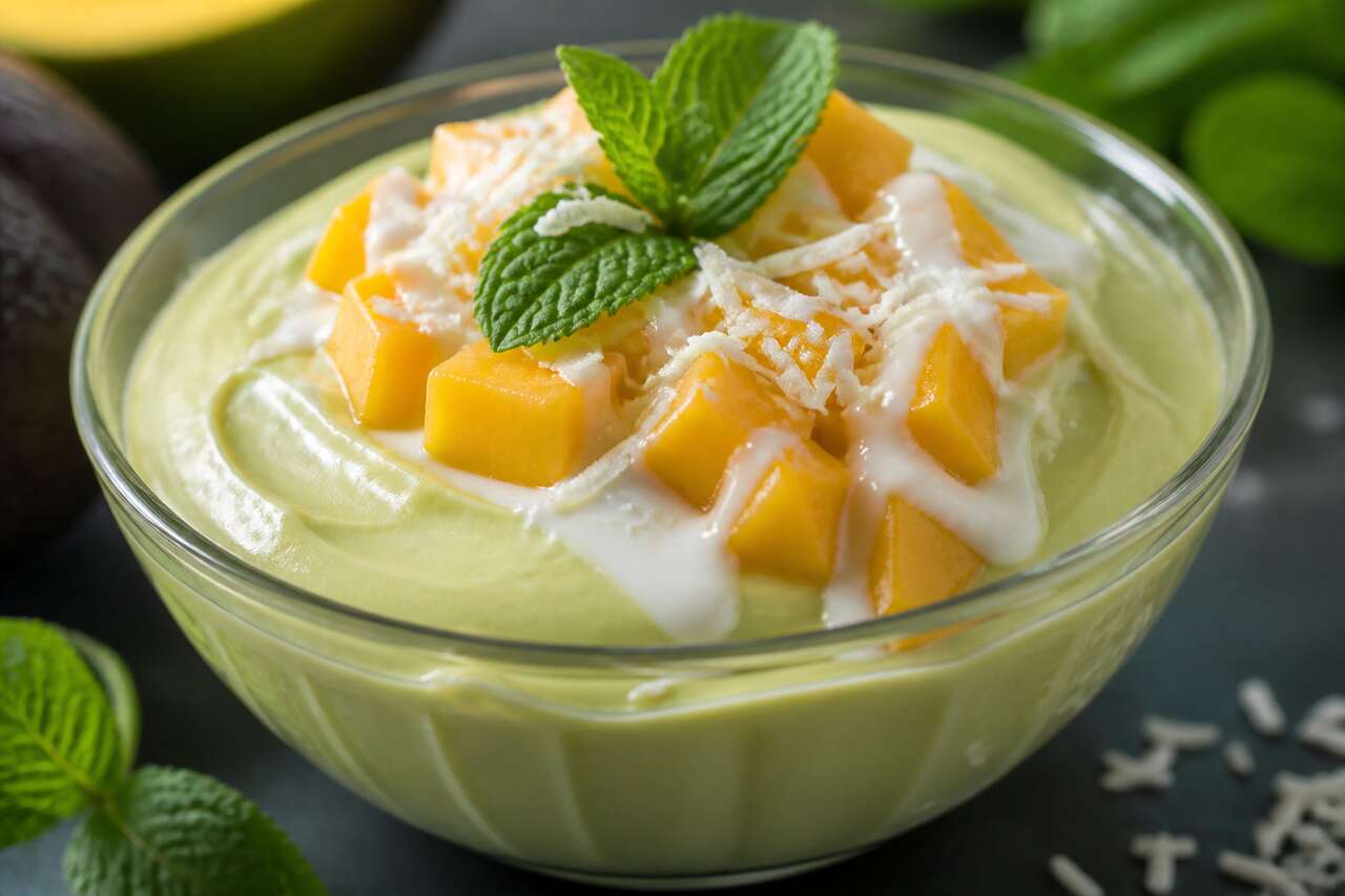 Mousse d'avocat à la mangue : recette gourmande et facile