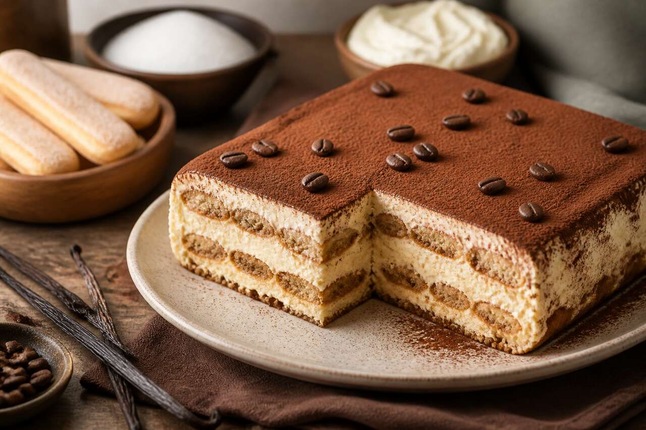 Gâteau aux boudoirs et crème anglaise : recette facile et savoureuse