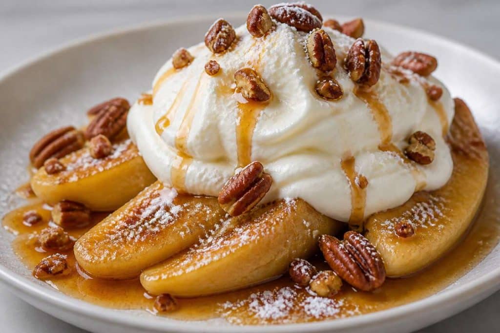 Bananes à la crème fouettée de Jean-Luc : recette gourmande