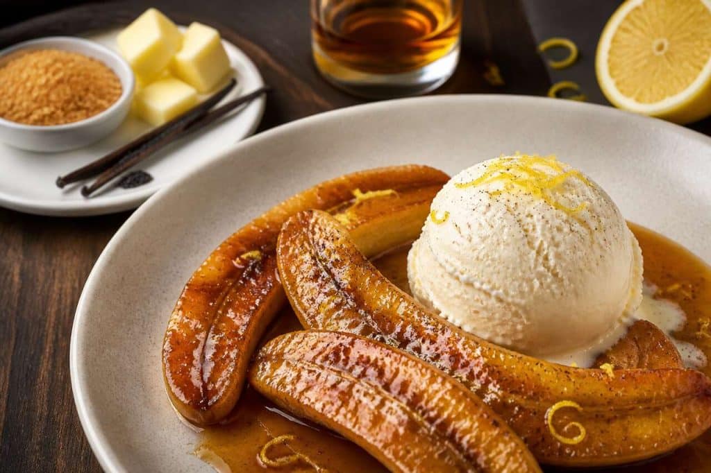 Bananes flambées au rhum et vanille : recette gourmande