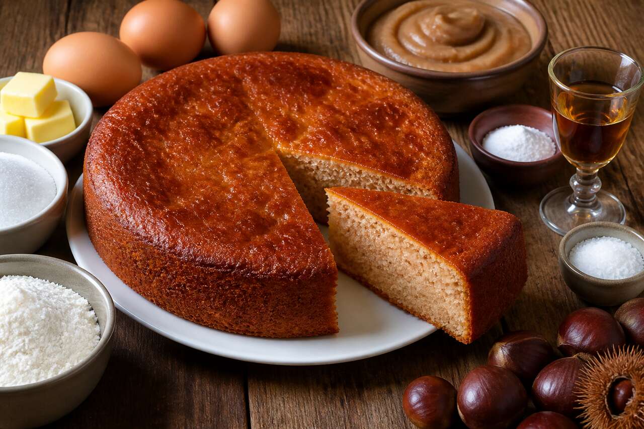 Gâteau aux châtaignes de Martine : recette facile et gourmande