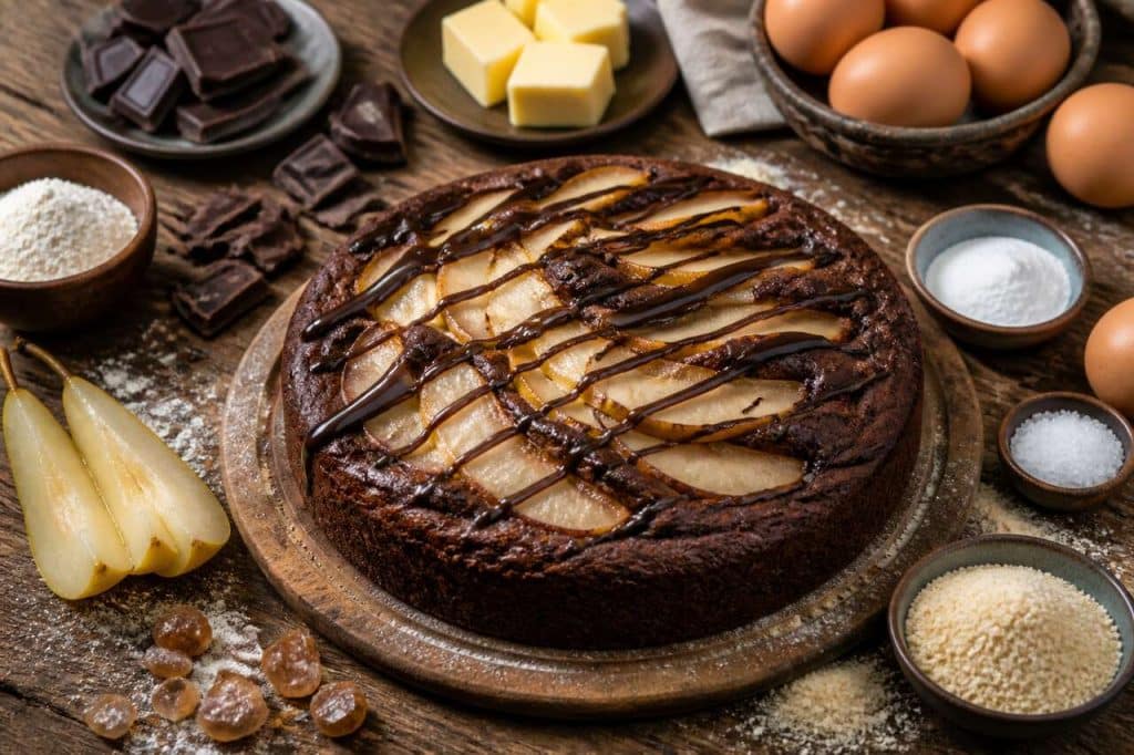 Cake choco-poire : délice gourmand à découvrir