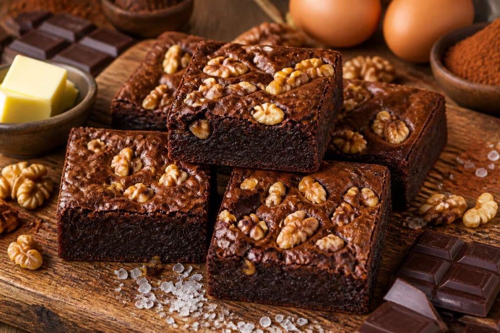 Recette de brownies au chocolat noir et noix : un délice gourmand