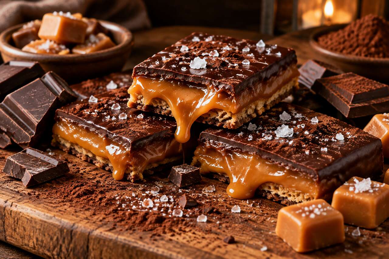 Recette de lingots au caramel et chocolat : un délice fondant