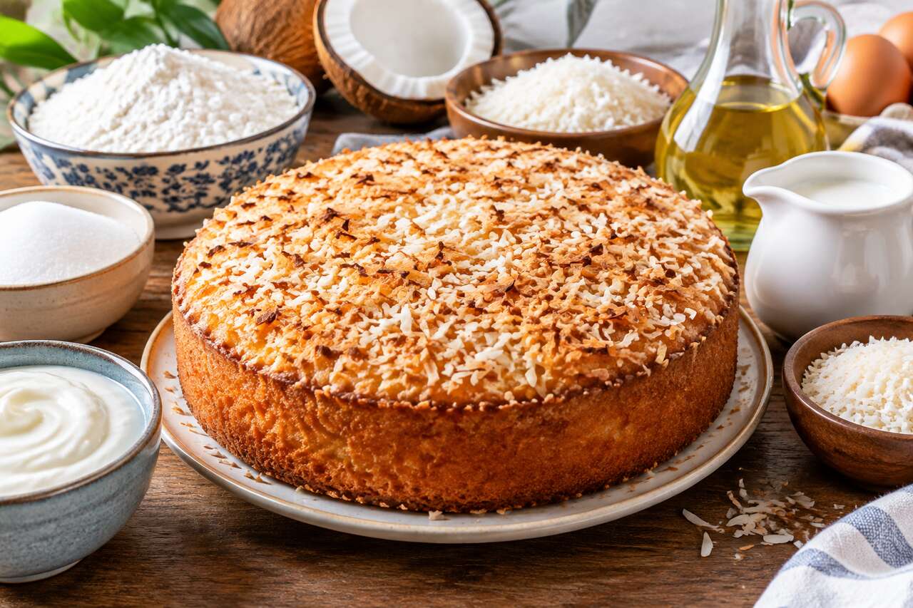 Cake au yaourt et noix de coco : recette facile et délicieuse
