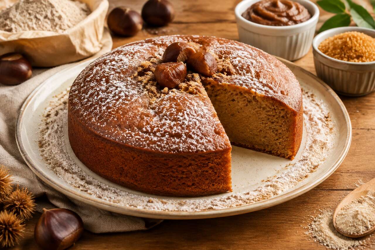 Gâteau à la farine de châtaigne : recette gourmande